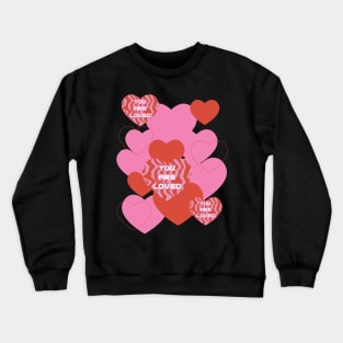 Y2K Red Love Pattern Crewneck Sweatshirt